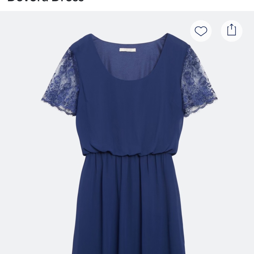 41 Hawthorn Blue Lace Sleeve Dress